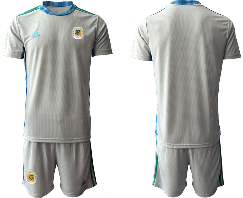 Men 2020-2021 Season National team Argentina goalkeeper grey Soccer Jersey